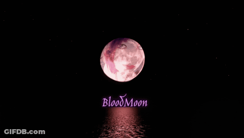 Pink Full Moon Blood Moon GIF