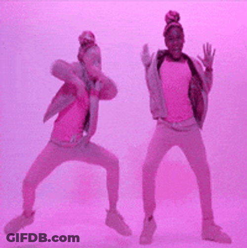Pink Girls Dance GIF