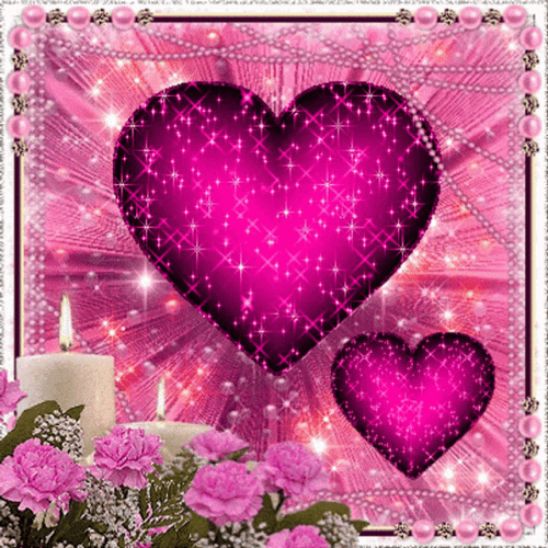 Pink Glow Love Heart GIF