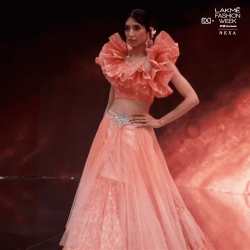 Pink Gown Fashion Week GIF