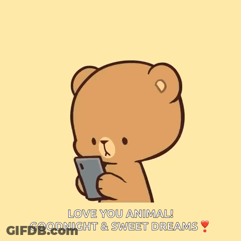 Pink Hair Cartoon Saying Love You Goodnight GIF