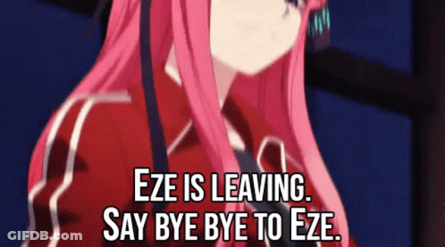 Pink Hair Girl Eze Leaving Bye Bye GIF