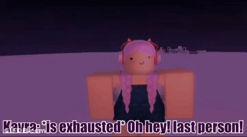 Pink Hair Girl Headphones Kavra Exhausted Last Person GIF