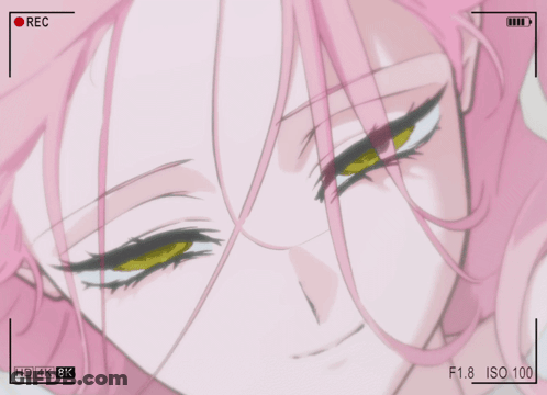 Pink Hair Girl Recorded At 4K 8K GIF