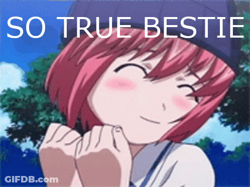 Pink Hair Girl So True Bestie GIF