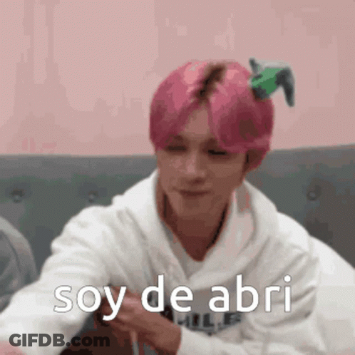 Pink Hair Man On Couch Soy De Abri GIF
