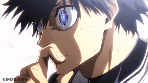 Pink Hair Man Talking To Suit Man At Obet Sign GIF