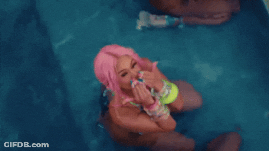 Pink Hair Saweetie Blow A Kiss GIF