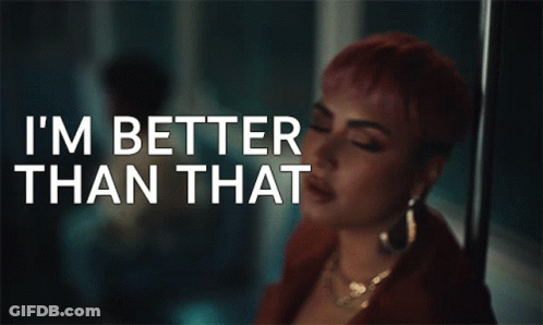 Pink Hair Woman I'm Better Than That GIF