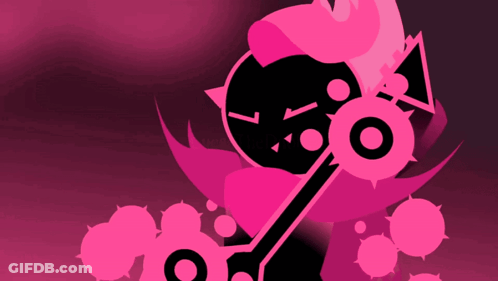 Pink Haired Anime Girl New Message In Critical Corruption GIF