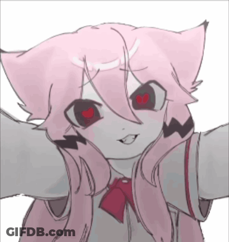 Pink Haired Girl Taking Selfie GIF