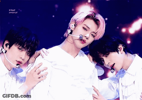 Pink Haired Man With Microphone In Mouth GIF