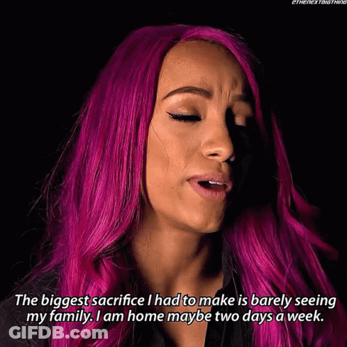 Pink Haired Woman Saying Sacrifice GIF
