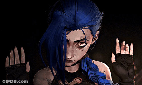 Pink-Haired Woman With Arms Outstretched GIF