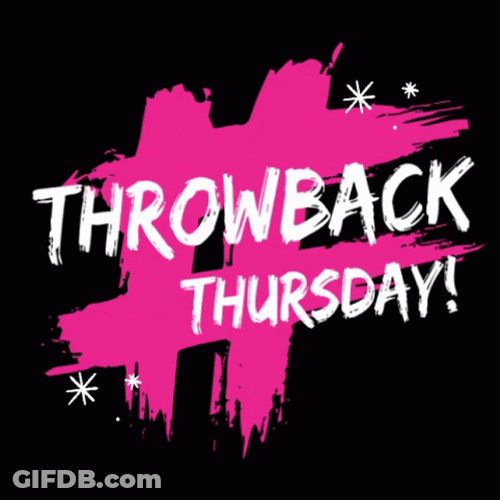 Pink Hashtag Throwback Thursday GIF