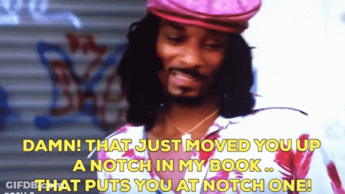 Pink Hat Man Damn Moved You Up Notch GIF