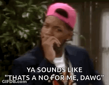 Pink Hat Man Saying Ya Sounds No Dawg GIF