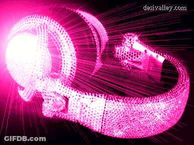 Pink Headphones Desivalley.com GIF