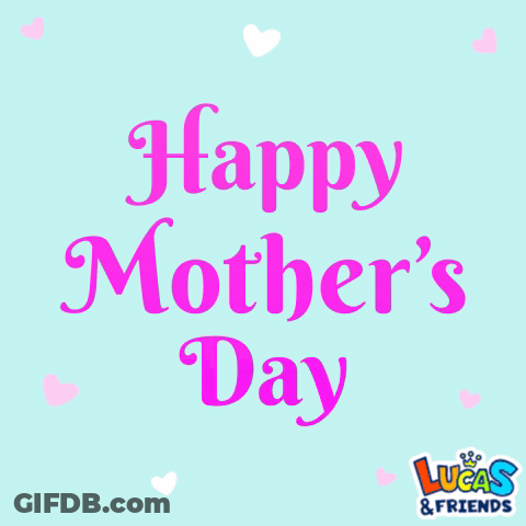 Pink Heart Happy Mother's Day GIF