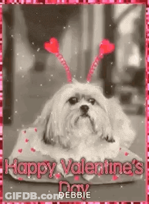 Pink Heart Happy Valentine's Day GIF
