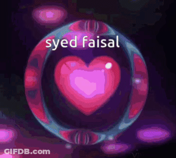 Pink Heart In Bubble Syed Faisal GIF