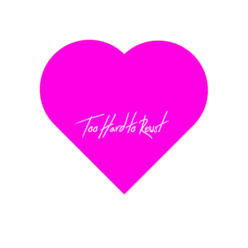 Pink Heart Too Hard To Resist GIF