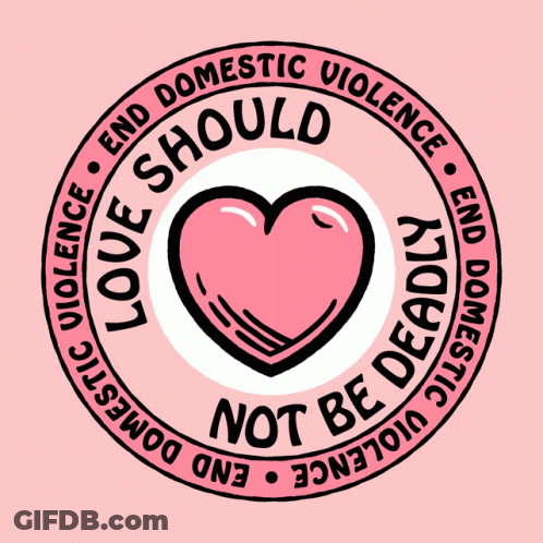 Pink Heart With Arrow Saying Love Should Not Be Deadly GIF