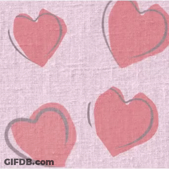 Pink Hearts On Pink Background GIF