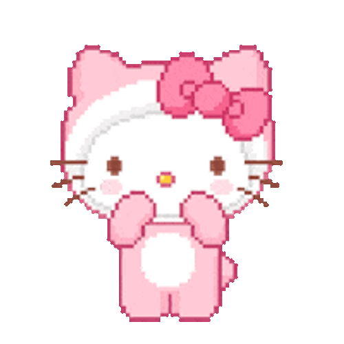 Pink Hello Kitty Booty Shaking GIF