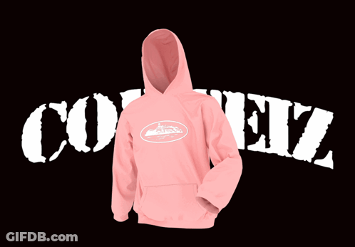 Pink Hoodie With Cometz GIF