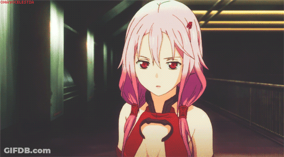 Pink Inori Yuzuriha Gun GIF
