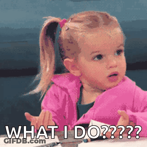 Pink Jacket Girl Says What I Do GIF