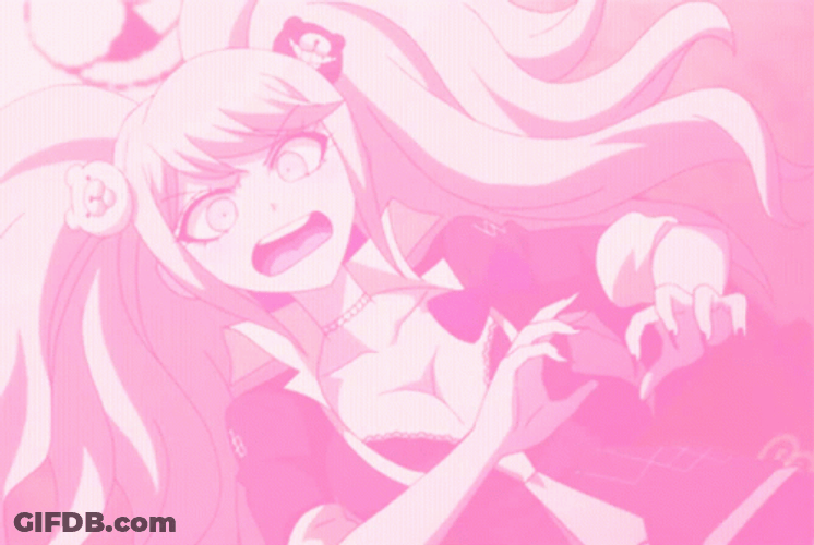 Pink Junko Enoshima GIF