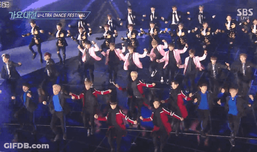 Pink Kpop Group SBS GIF
