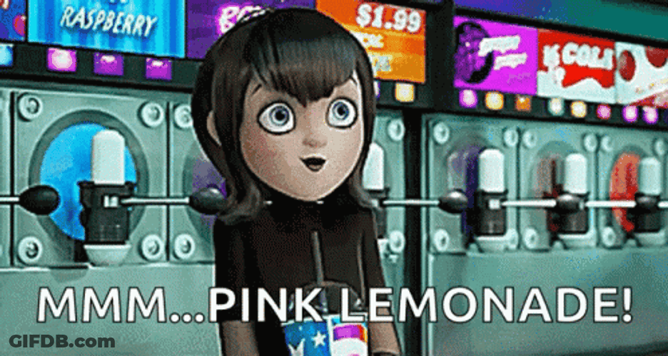 Pink Lemonade Slurpee GIF