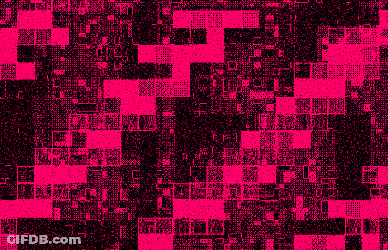 Pink Lies Text Glitch GIF