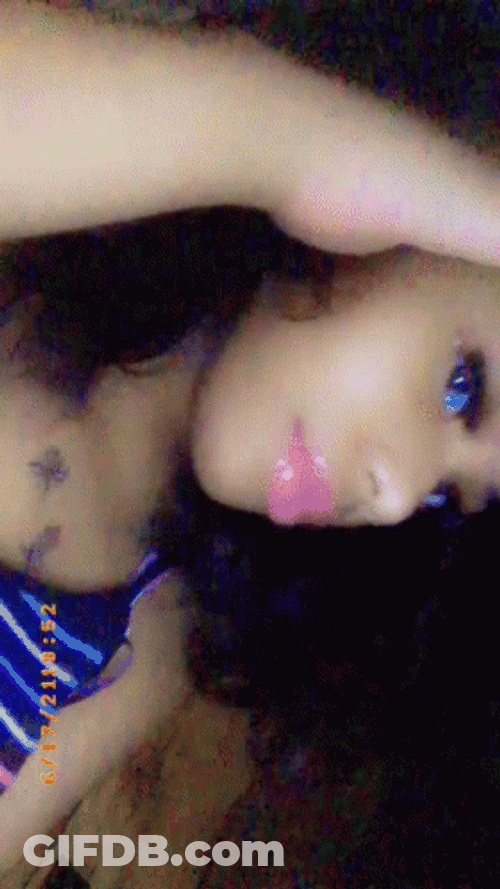 Pink Lip Baddie Girl Light Skin GIF