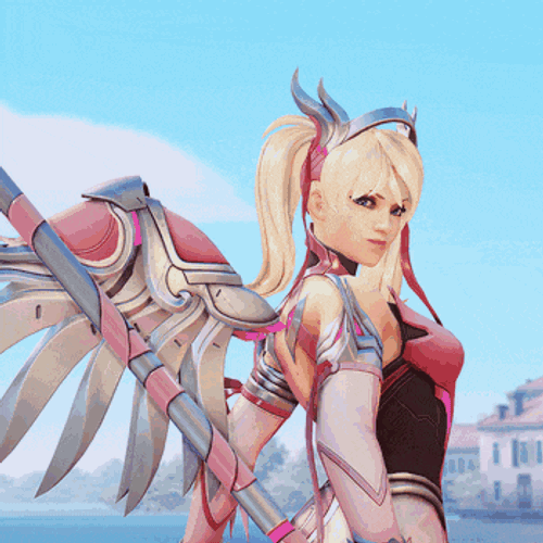 Pink Mercy GIF