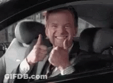 Pink Mini Cooper Driving GIF
