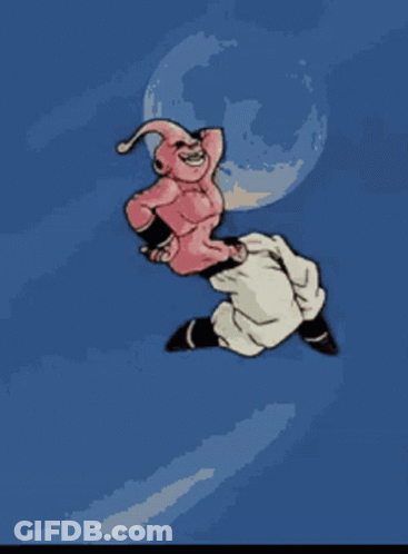 Pink Monster Blue Sky GIF