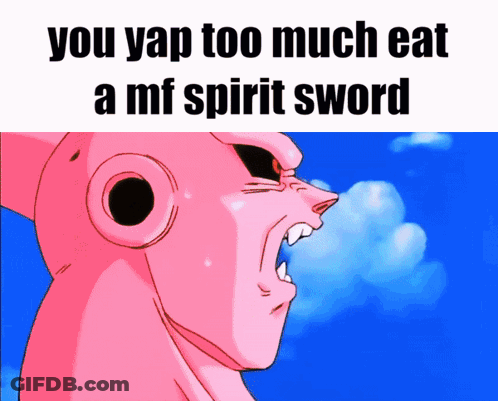 Pink Monster Saying You Yap Too Much GIF