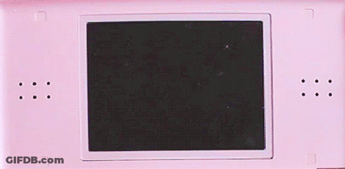 Pink Nintendo DS On Screen GIF
