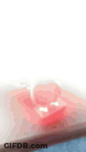 Pink Object On Table GIF