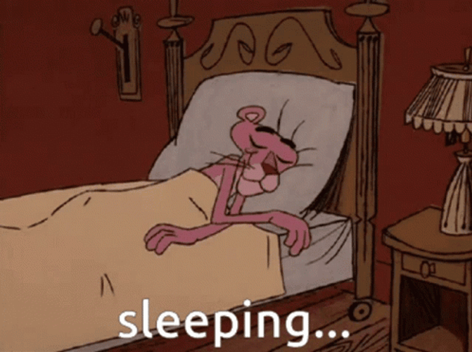Pink Panther Deeply Sleeping GIF