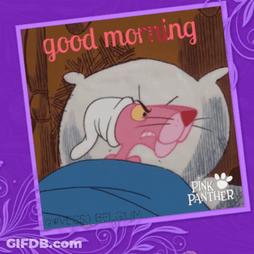 Pink Panther Good Morning GIF