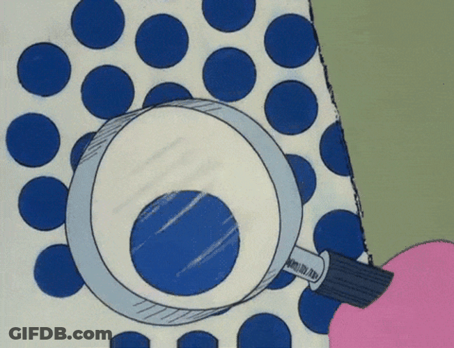 Pink Panther Magnifying Glass Fly GIF