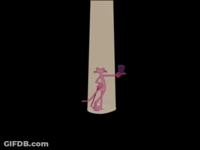 Pink Panther Seductive Dance GIF