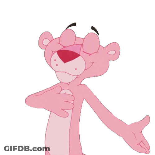 Pink Panther Taking A Bow GIF