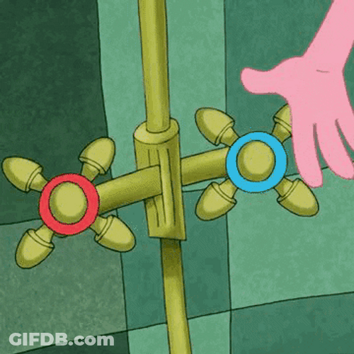 Pink Panther Taking Bath GIF
