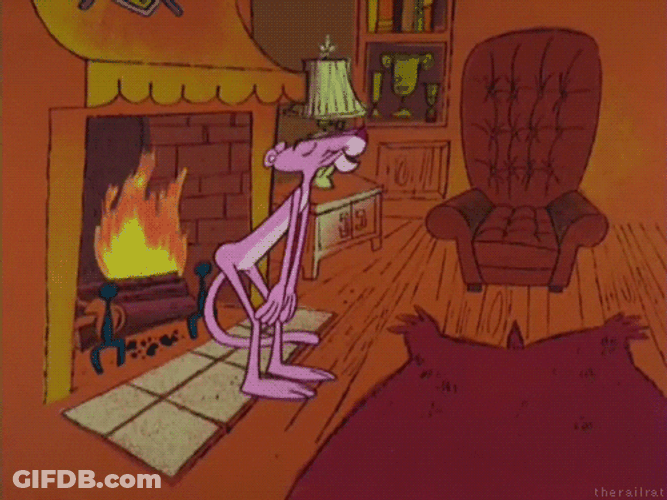 Pink Panther Warming GIF